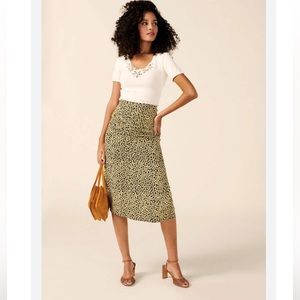 Rouje Paris Clarence Floral Midi Skirt